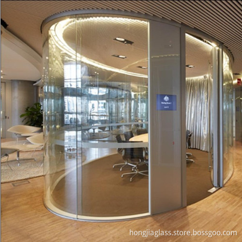 Curved Glass Partition